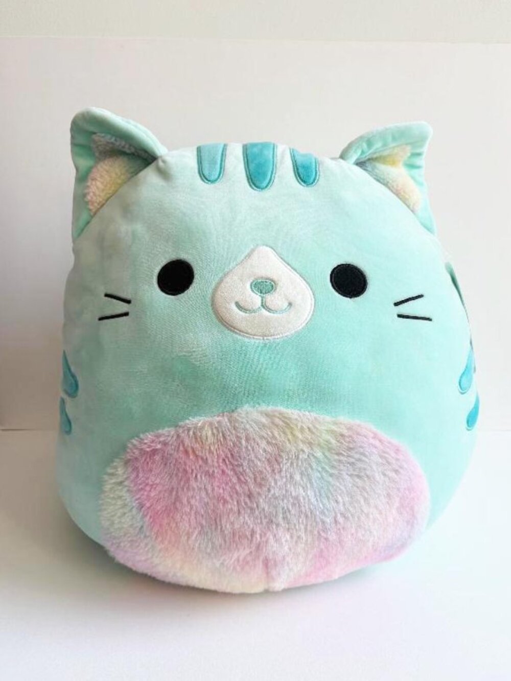 NWT Squishmallows Corinna the Teal Tabby Cat